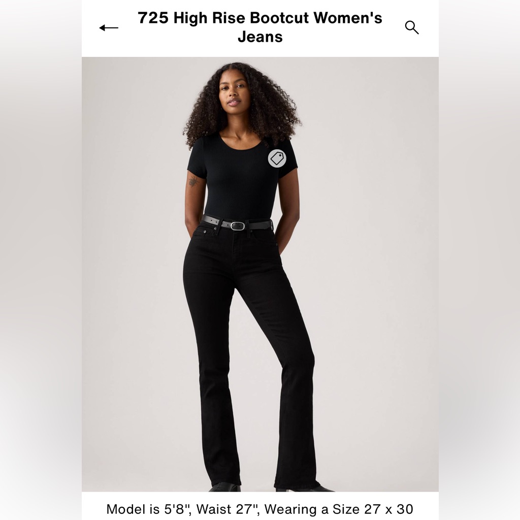 Womens High Rise Bootcut Jeans  Eternal IndigoDark Wash